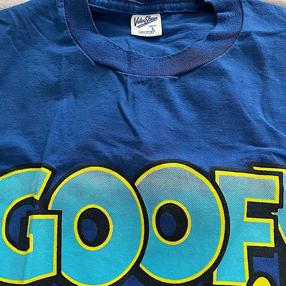 vintage deadstock Goofy big print shirt Velva Sheen tee - 80s 90s Disney NWOT - Picture 6 of 7